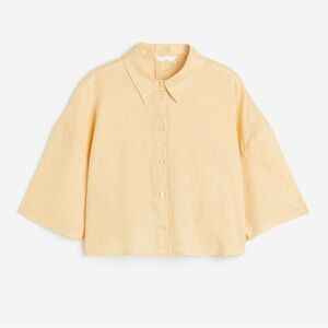 H&M oversized linen shirt